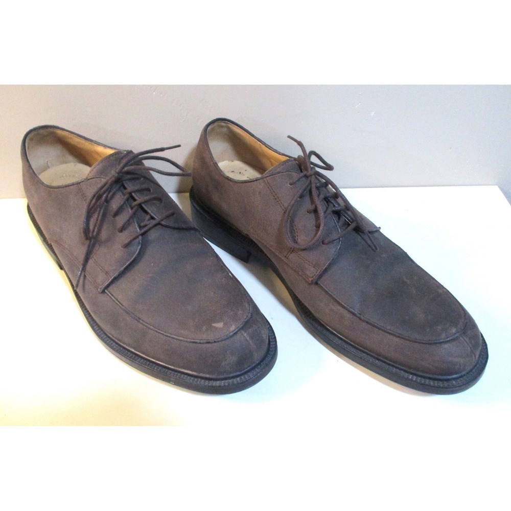 Rockport Mens Dynamic Suspension Brown Nubuck Apron Toe Oxfords APM11535 13M